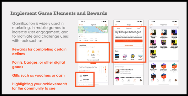 Strava Presentation - Gaming Elements - Rewards